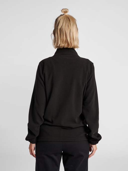 hmlNORTH FULL ZIP FLEECE JACKET WOMAN, BLACK, model