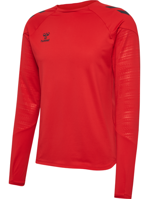 hmlPRO TRAINING CREW SWEAT, TRUE RED, packshot