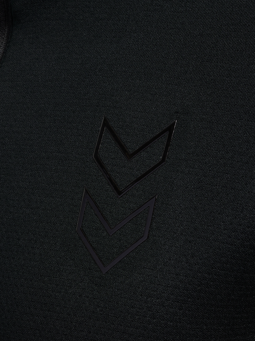 hmlACTIVE PL HALF ZIP, BLACK, packshot