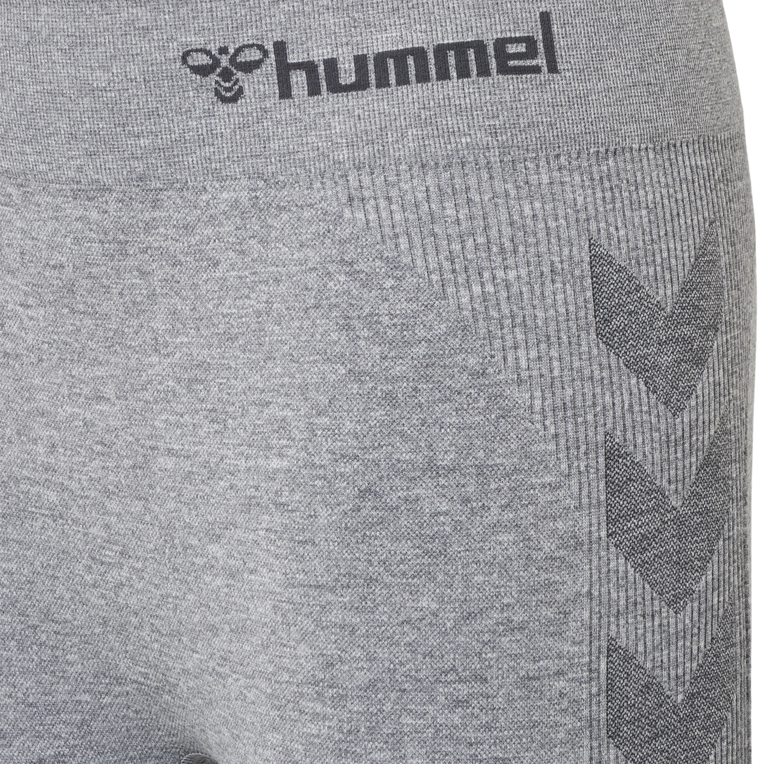 hmlCI JUNIOR SEAMLESS TIGHTS, GREY MELANGE, packshot
