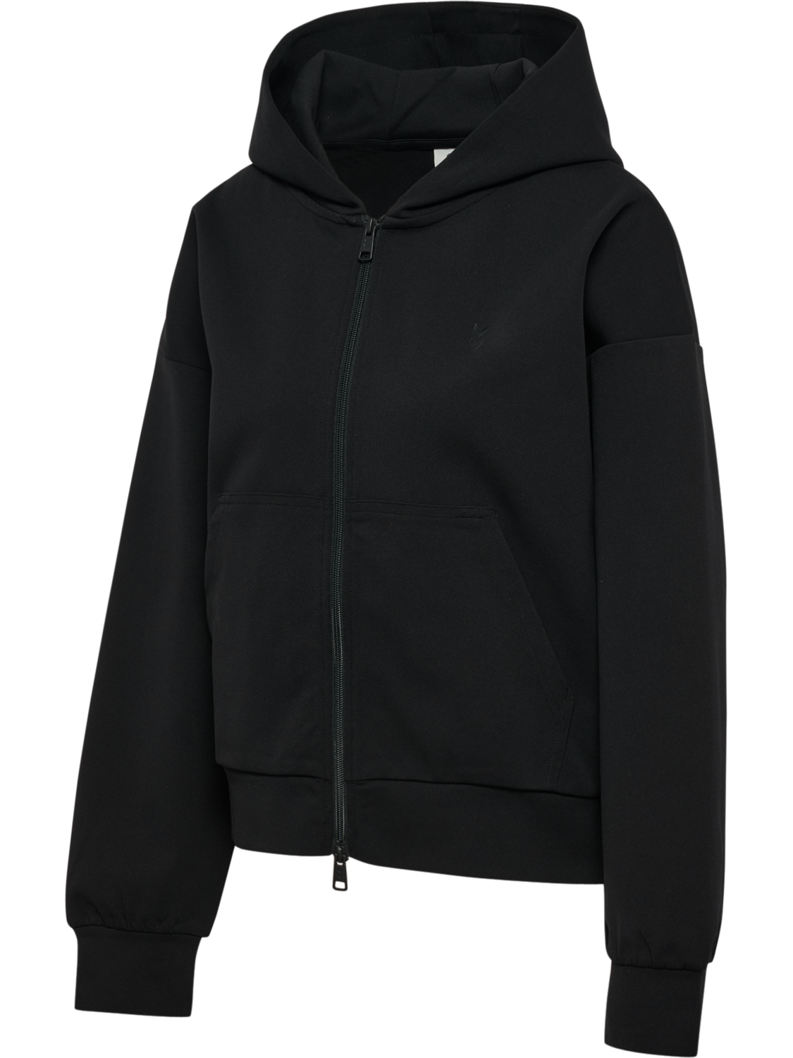 hmlDEFENDER W ZIP HOODIE, BLACK, packshot