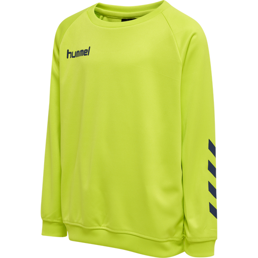 hmlPROMO KIDS POLY SWEATSHIRT, LIME PUNCH, packshot