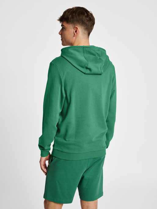 hmlLGC GABE HOODIE, FOLIAGE GREEN, model