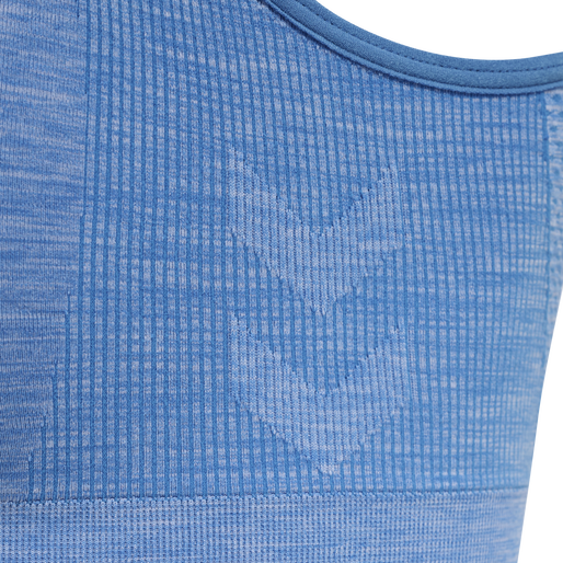 hmlMT UNA SEAMLESS SPORTS TOP, MARINA MELANGE, packshot