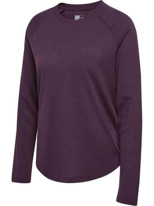 hmlMT VANJA T-SHIRT L/S, PLUM PERFECT hmlMT VANJA T-SHIRT L/S, PLUM PERFECT, packshot
