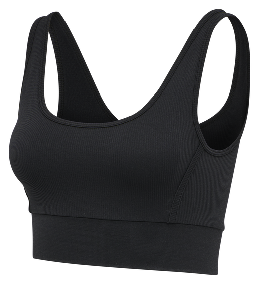 hmlHEROINE SEAMLESS CROPPED TOP, BLACK, packshot