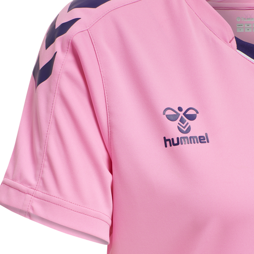 hmlCORE XK POLY JERSEY S/S WOMAN, COTTON CANDY, packshot