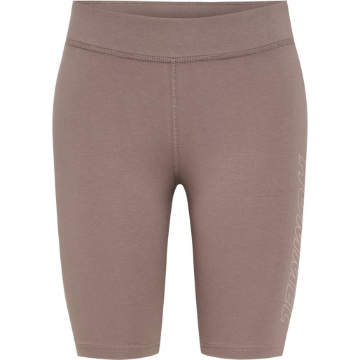 hmlTE MAJA 2-PACK MW C TIGHT SHORTS, BLACK/DRIFTWOOD, packshot