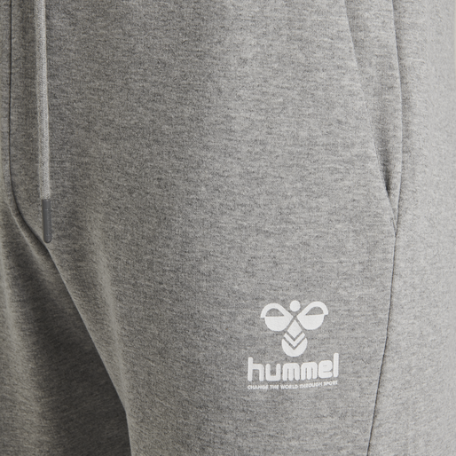 hmlISAM REGULAR PANTS, GREY MELANGE, packshot