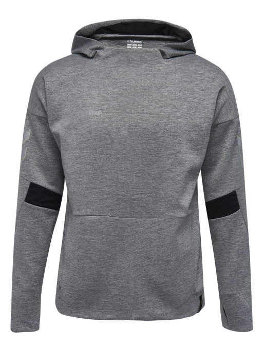 TECH MOVE POLY HOODIE, GREY MELANGE, packshot