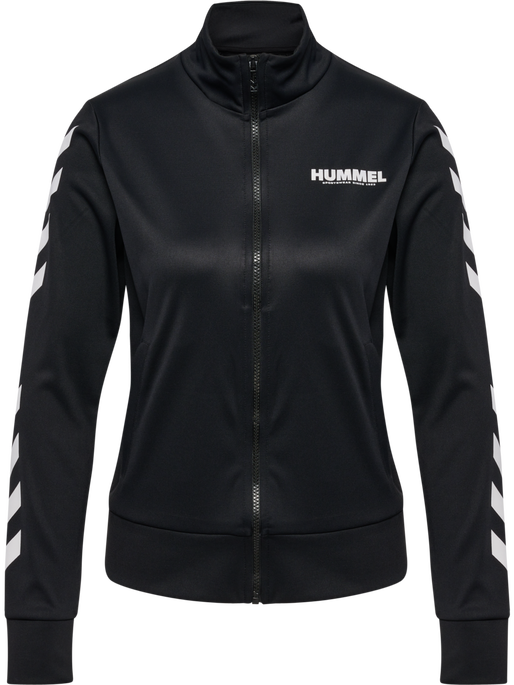 hmlLEGACY EVY POLY ZIP JACKET, BLACK hmlLEGACY EVY POLY ZIP JACKET, BLACK, packshot