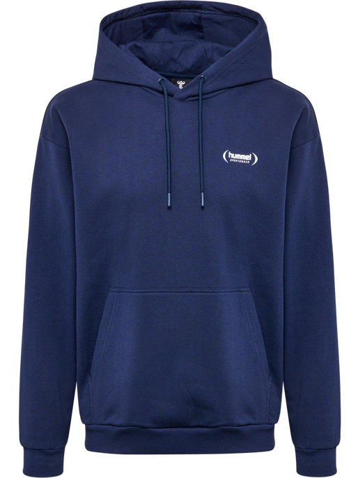 hmlFELIX LOOSE HOODIE, DRESS BLUES, packshot