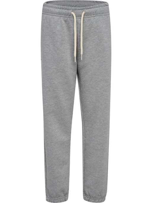 hmlJR LOOSE SWEATPANTS BEE, GREY MELANGE hmlJR LOOSE SWEATPANTS BEE, GREY MELANGE, packshot