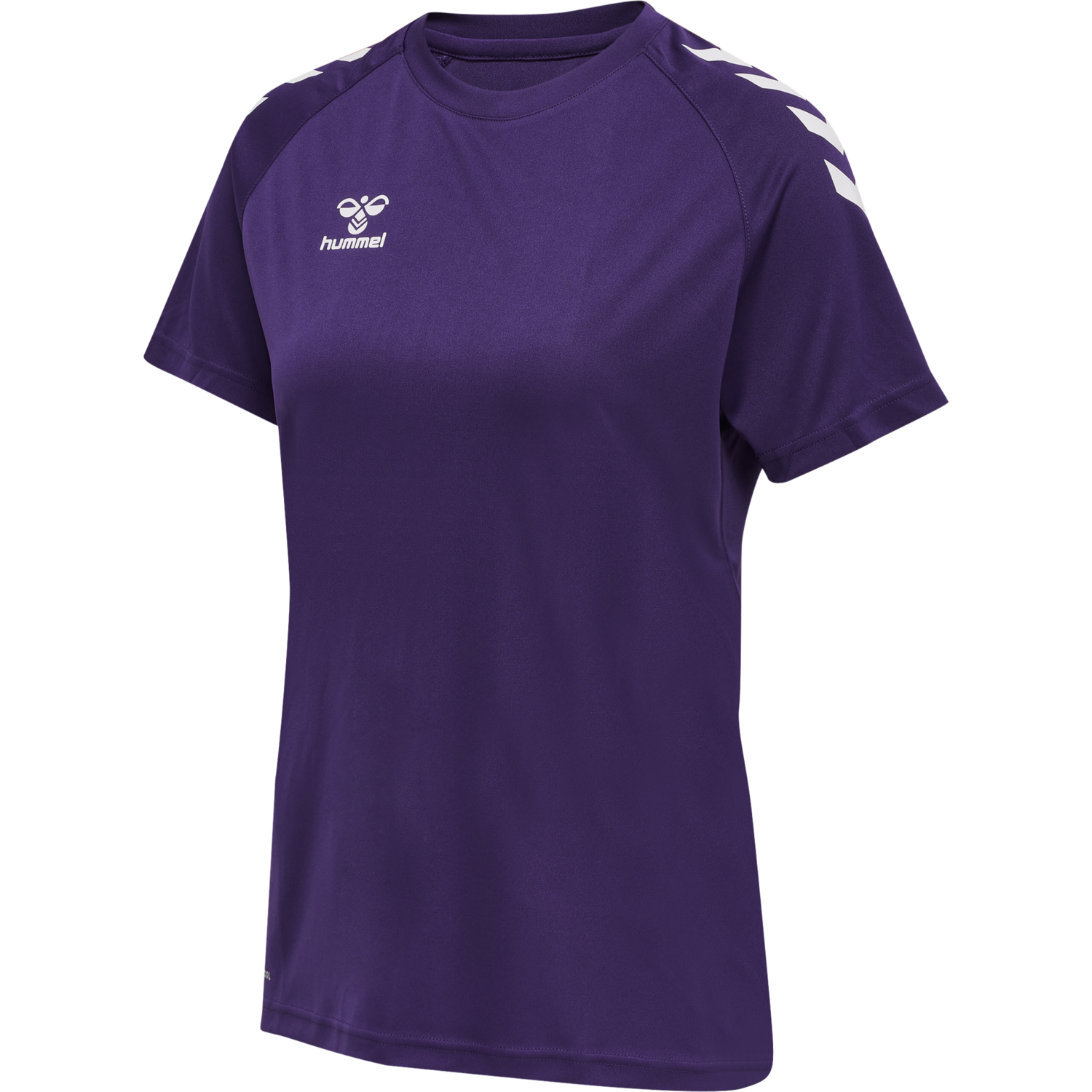 hummel CORE XK CORE POLY TEE S/S WOMAN - ACAI/WHITE | hummelsport.de 