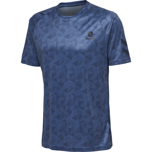 hmlACTIVE POLY JERSEY S/S, ENSIGN BLUE, packshot