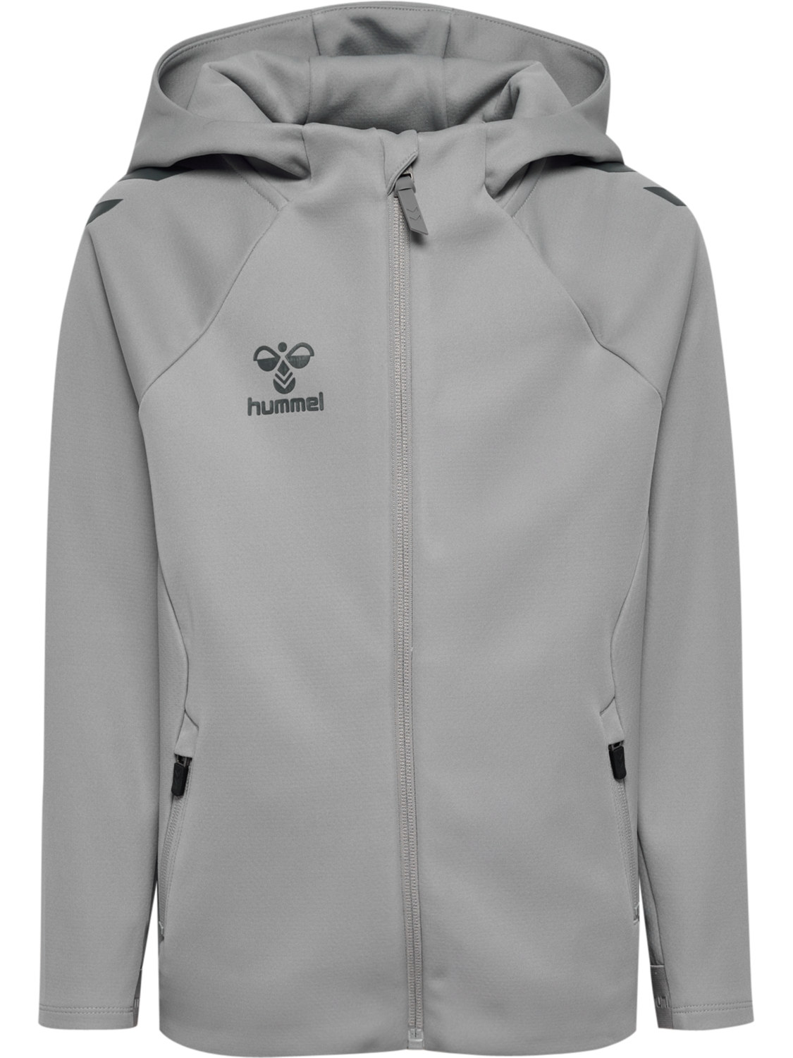 hmlCIMA 2.0 ZIP HOODIE KIDS, ALLOY, packshot