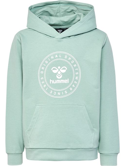 hmlCUATRO CIRCLE HOODIE, BLUE SURF, packshot