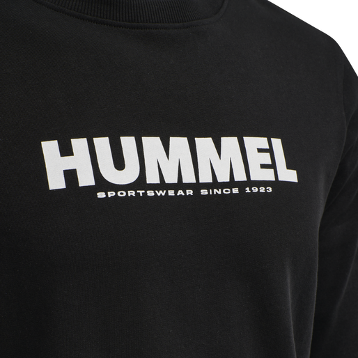 hmlLEGACY SWEATSHIRT PLUS, BLACK, packshot
