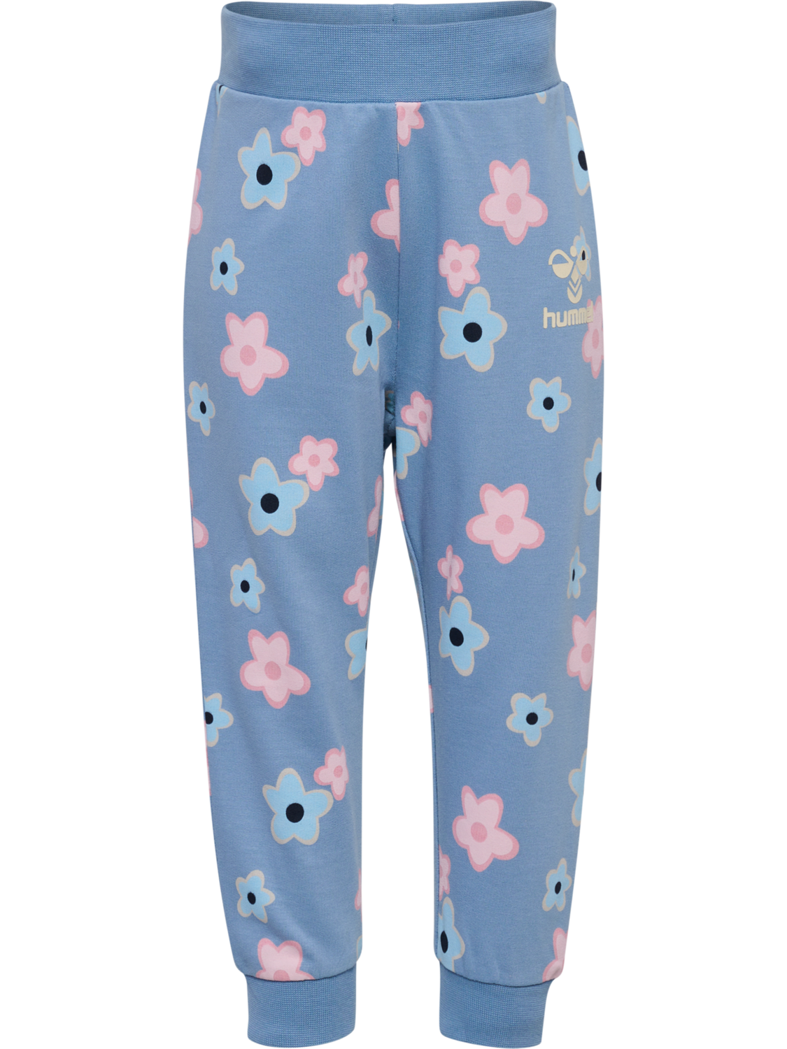 hmlRINNA ADJUST WAIST PANTS, FADED DENIM, packshot