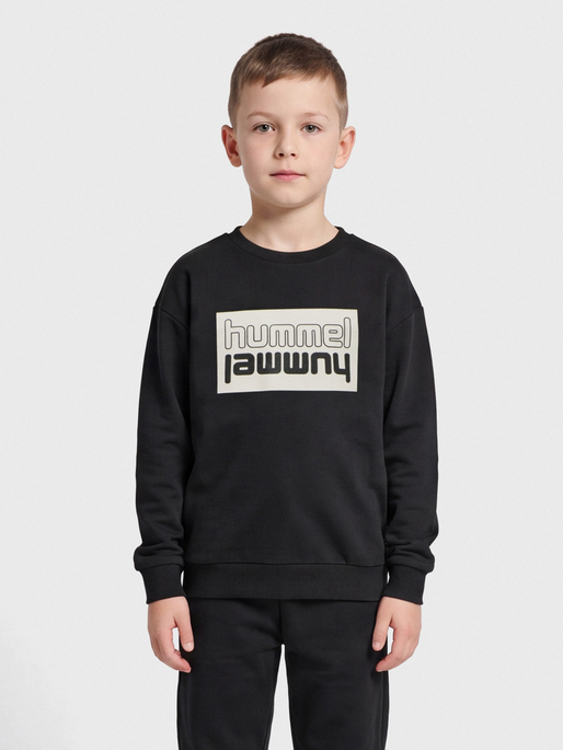 hmlDUO SWEATSHIRT, BLACK, model
