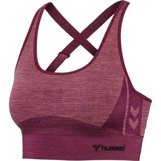 hmlCLEA SEAMLESS  SPORTS TOP, GRAPE WINE/CRUSHED BERRY MEL, packshot