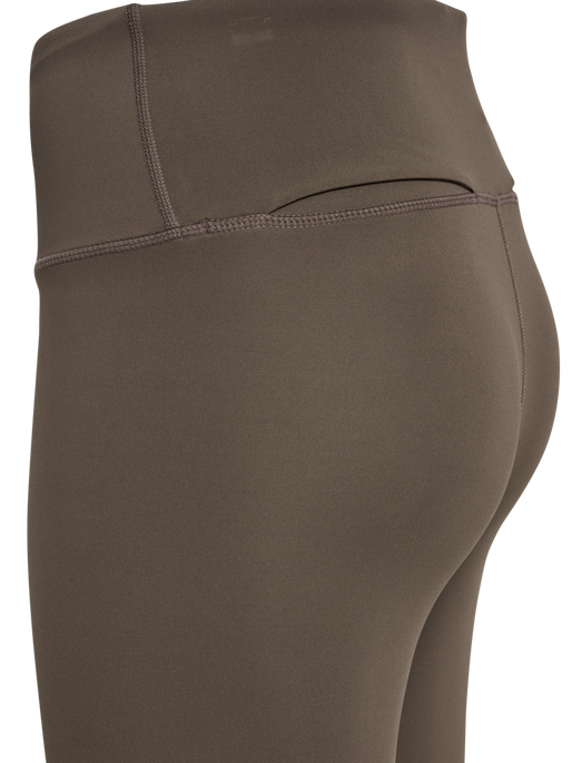 hmlCOURT MID WAIST POCKET TIGHTS W, TURKISH COFFEE hmlCOURT MID WAIST POCKET TIGHTS W, TURKISH COFFEE, packshot