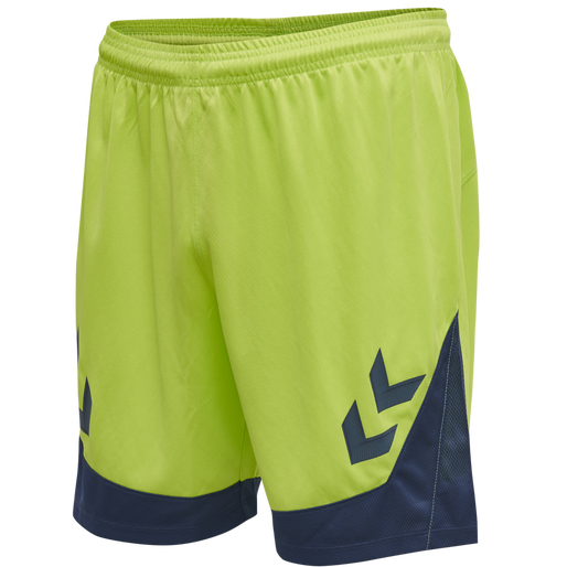 hmlLEAD POLY SHORTS, LIME PUNCH, packshot
