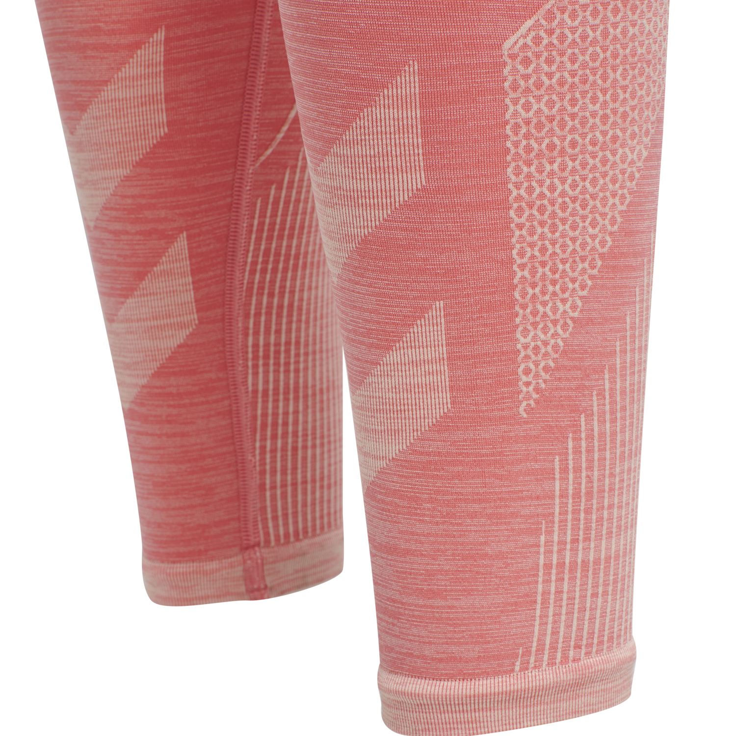 hmlJOY SEAMLESS HIGH WAIST TIGHTS, SUGAR CORAL MELANGE, packshot