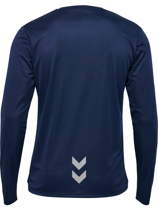 hmlRUN JERSEY L/S, BLACK IRIS hmlRUN JERSEY L/S, BLACK IRIS, packshot