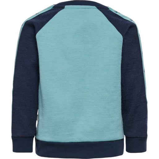 hmlWULBATO SWEATSHIRT, MINERAL BLUE, packshot