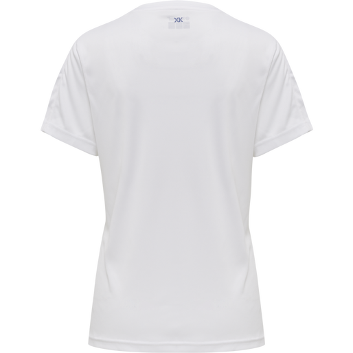 hmlCORE XK POLY JERSEY S/S WOMAN, WHITE, packshot