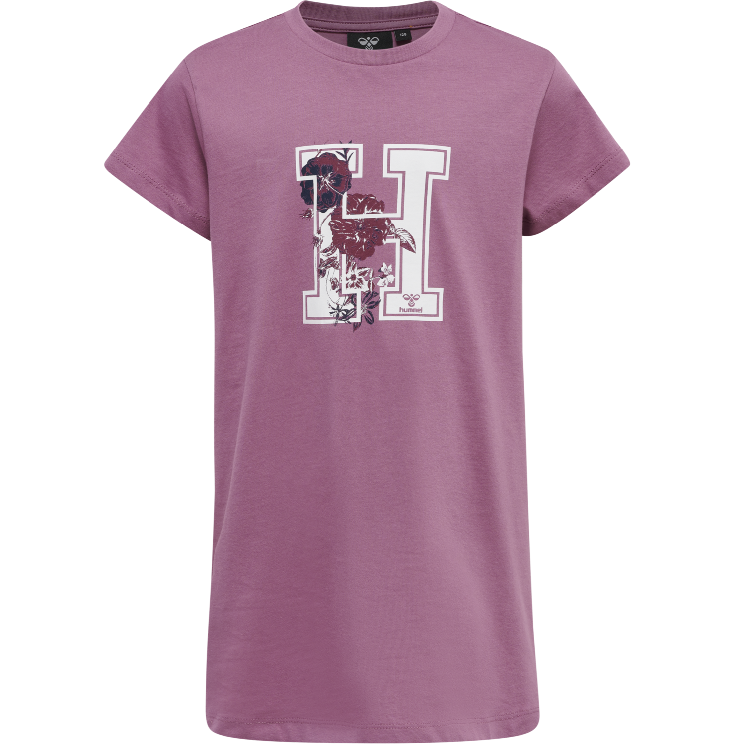 hmlARCHITECTURE T-SHIRT DRESS S/S, BORDEAUX, packshot