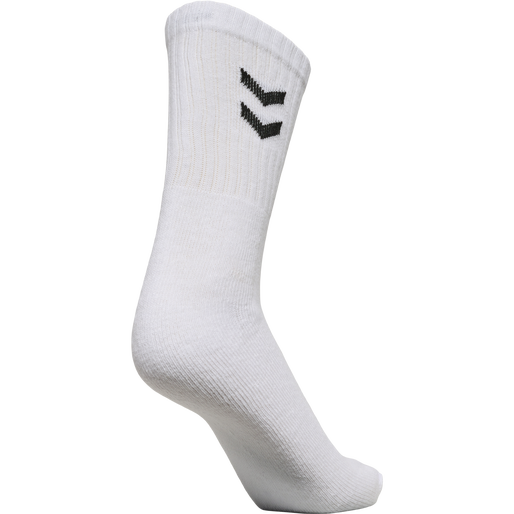 3-Pack Basic Socken, WHITE, packshot