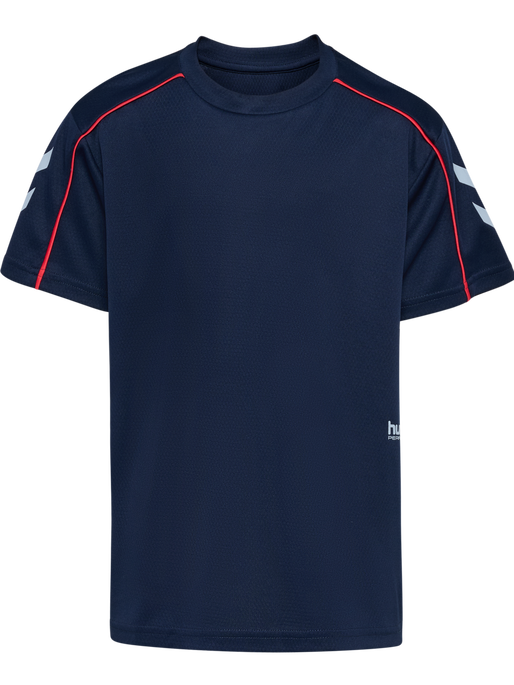 hmlJR T-SHIRT S/S, DRESS BLUES, packshot