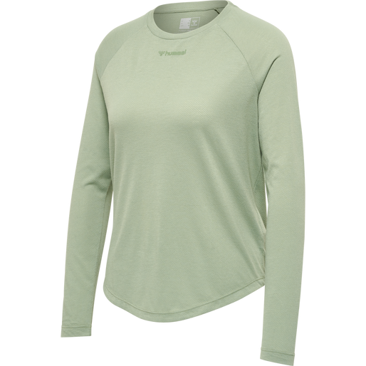 hmlMT VANJA T-SHIRT L/S, LILY PAD, packshot
