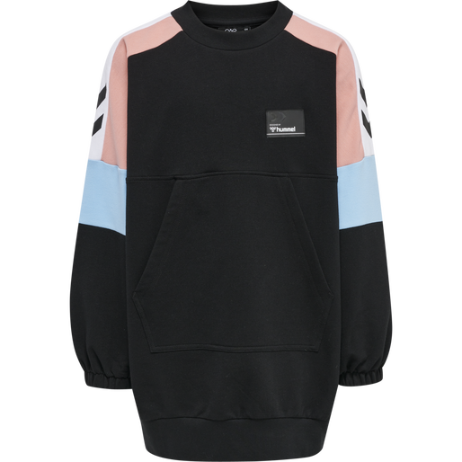 hmlSOFIE LONG SWEATSHIRT, BLACK hmlSOFIE LONG SWEATSHIRT, BLACK, packshot