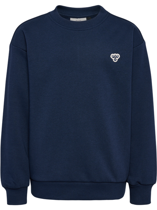 hmlJR LOOSE CREWNECK BEE, DRESS BLUES, packshot