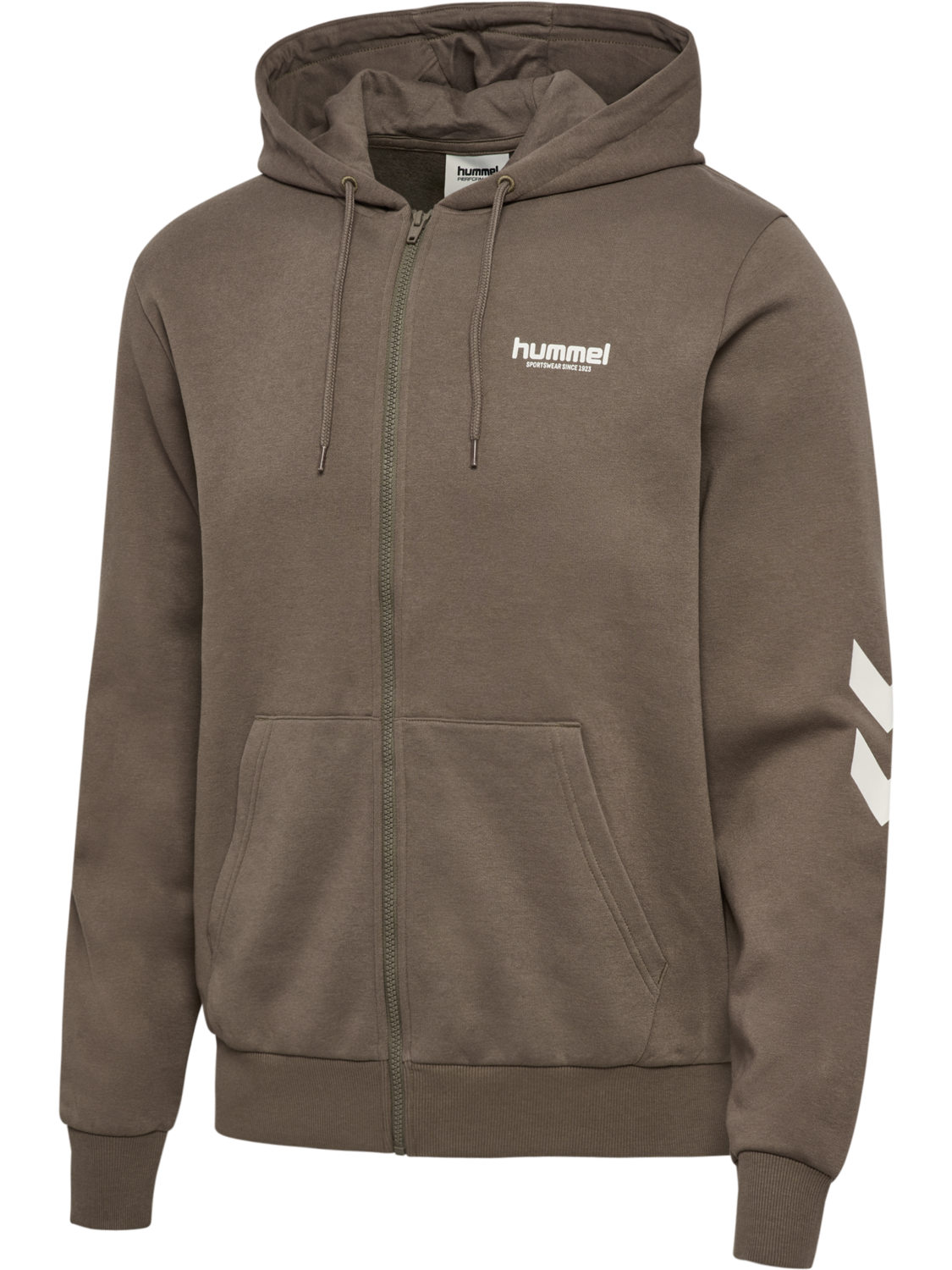 hmlLEGACY 2.0 ZIP HOODIE, DARK NIGHT, packshot