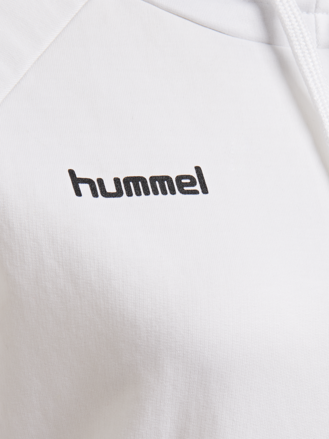 HUMMEL GO COTTON HOODIE WOMAN, WHITE, packshot