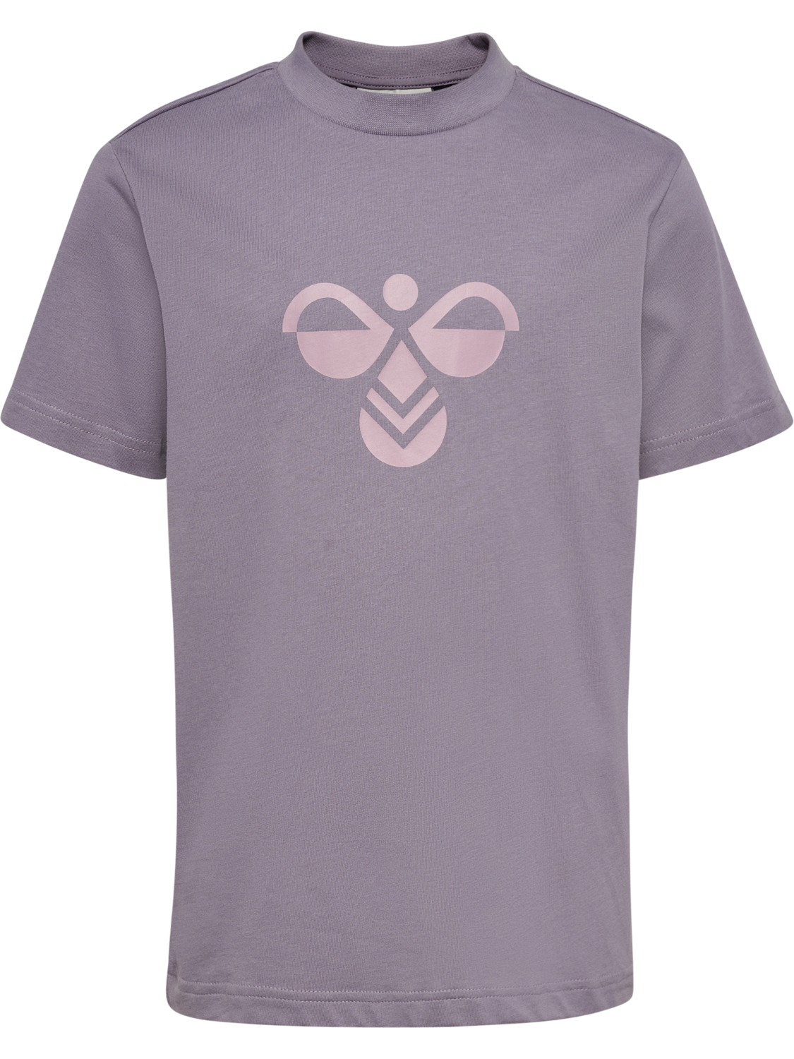 hmlJR REG TUKAS 2-PACK T-SHIRT S/S, GRAY RIDGE/PALE LILAC, packshot
