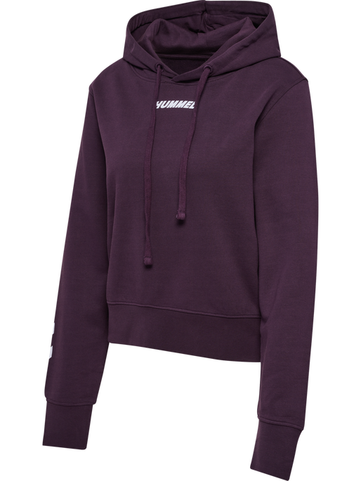 hmlELEMENTAL SHORT HOODIE WOMAN, PLUM PERFECT, packshot