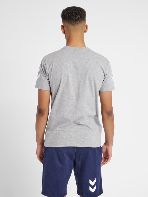 HUMMEL GO COTTON T-SHIRT S/S, GREY MELANGE, model