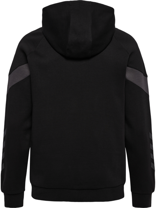 hmlTRAVEL SWEAT HOODIE, BLACK, packshot