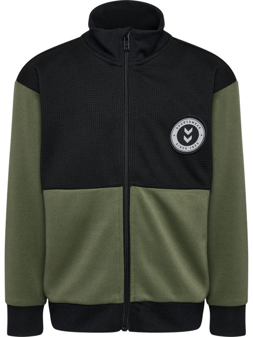 hmlODIN ZIP JACKET, DUSTY OLIVE, packshot