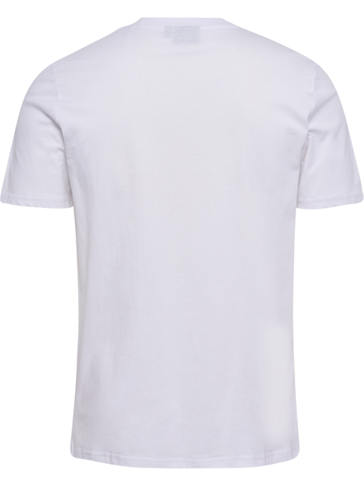 hmlROLIGAN COTTON T-SHIRT, WHITE, packshot