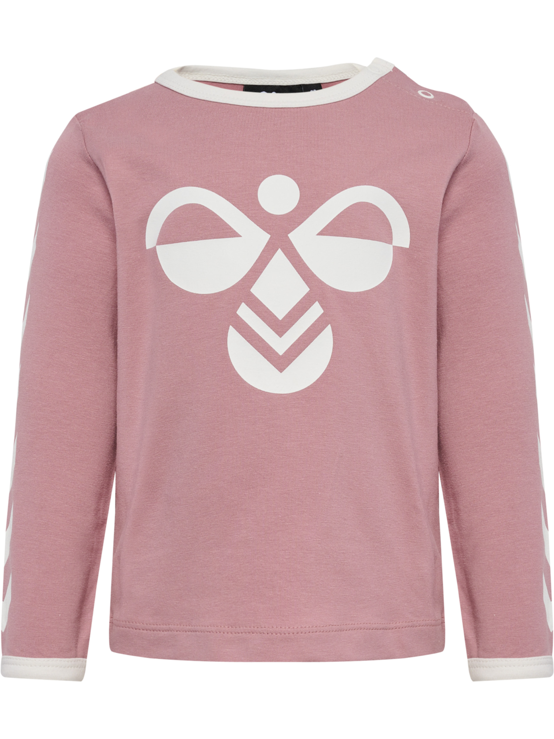 hmlFLIPPER T-SHIRT L/S 2-PACK, GREY MELANGE/WOODROSE, packshot