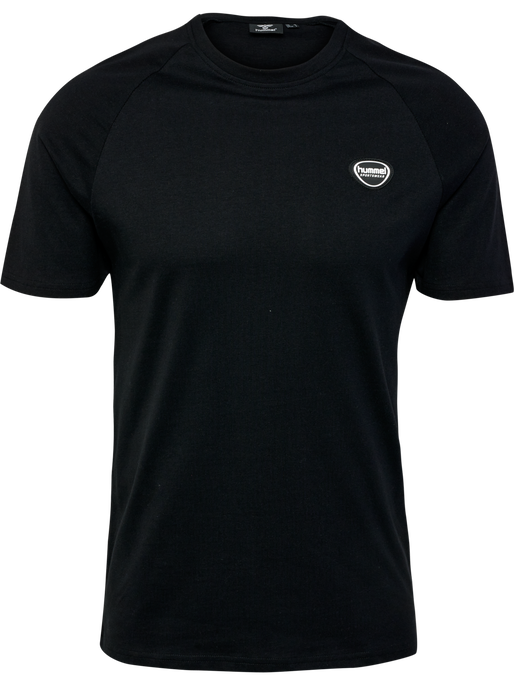 hmlLGC KAI REGULAR HEAVY T-SHIRT, BLACK, packshot