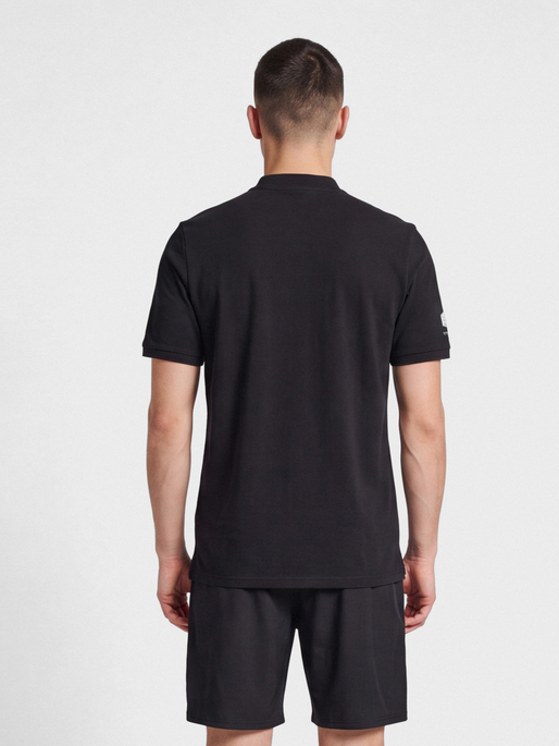 hmlMOVE GRID POLO, BLACK, model