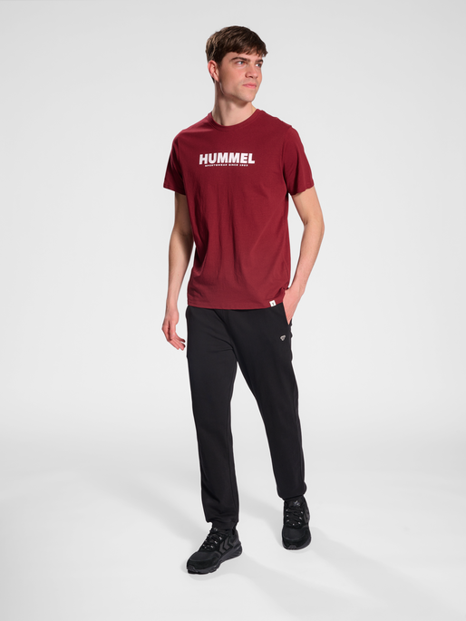 hmlLEGACY T-SHIRT, CABERNET, model