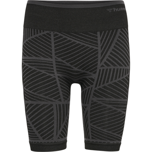 hmlMT ENERGY SEAMLESS MW SHORTS, BLACK, packshot